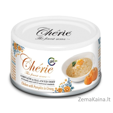 CHERIE Chicken with pumpkin - šlapias kačių maistas - 80g