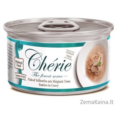 CHERIE Tuna in gravy - šlapias kačių maistas - 80g