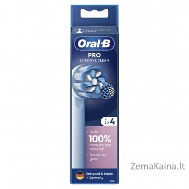 Dantų šepetėlio galvutės Oral-B EB60X Sensitive Clean 4 vnt