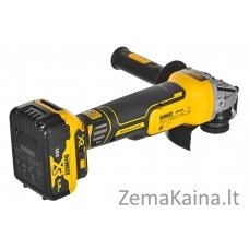 DeWALT DCG405P2 2x5,0Ah 125mm kampinis šlifuoklis su lagaminu T-STAK