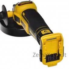 DeWALT DCG405P2 2x5,0Ah 125mm kampinis šlifuoklis su lagaminu T-STAK