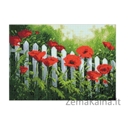 Deimantines mozaikos rinkinys - GARDEN POPPIES WD008