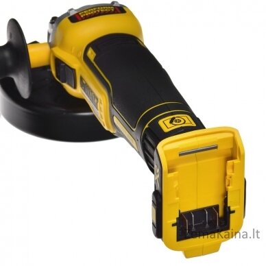 DeWALT DCG405P2 2x5,0Ah 125mm kampinis šlifuoklis su lagaminu T-STAK 1