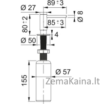 Dozatorius Franke SD Atlas, 112.0717.104 2
