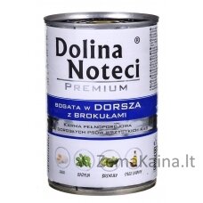 Dolina Noteci Premium menkė su brokoliais  - drėgnas šunų maistas - 400g