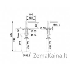 Dozatorius Franke Active 119.0547.906	juodas