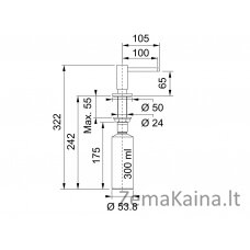 Dozatorius Franke Active 119.0547.910	bronza