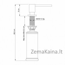 Dozatorius Quadron EMMA MFT002-BLM, juoda