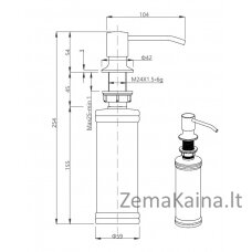 Dozatorius Quadron KEIRA MFS1001BE, smėlio