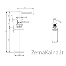 Dozatorius Quadron KEIRA MFS1001BS, nerūdijančio plieno