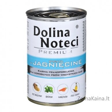 DOLINA NOTECI Premium Gausu ėrienos - drėgnas šunų maistas - 400 g 2