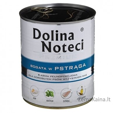 DOLINA NOTECI Premium Gausu upėtakių - drėgnas maistas šunims - 800 g