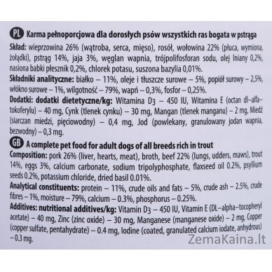 Dolina Noteci Premium Upėtakiai - drėgnas šunų ėdalas 400 g 1