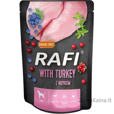 DOLINA NOTECI RAFI - Wet dog food - turkey, blueberry, cranberry 300 g