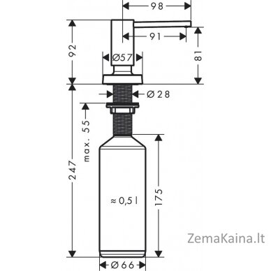 Dozatorius Hansgrohe 40448670 5