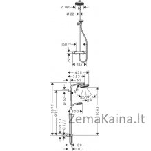 Dušo komplektas Hansgrohe Crometta 27265400 1