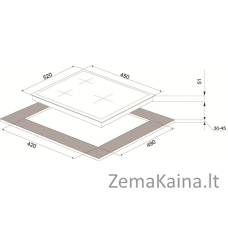 Dujinė kaitlentė BOS 45 BLACK