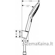 Dušo galva Hansgrohe Raindance Select E 26720400