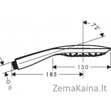 Dušo galvutė Hansgrohe PuraVida 3 Jet, 28557000