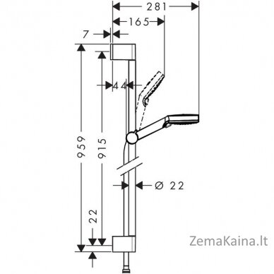 Dušo komplektas Hansgrohe Crometta 26536400 1