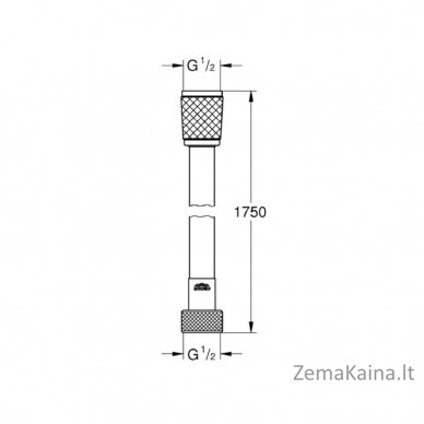 Dušo žarna GROHE Relexaflex 175 cm, 28154002 1