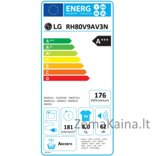 Džiovyklė LG RH80V9AV3N