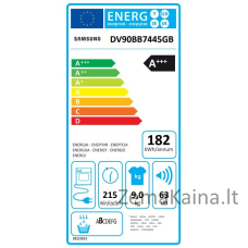 Džiovyklė Samsung DV90BB7445GBS7