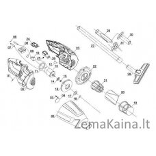 Einhell TE-VC 18 Li - Solo rankinis dulkių siublys Bemaišis Juoda, Raudona