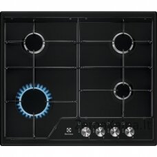 Electrolux EGS6424K viryklė Juoda Įmontuoti 60 cm Dujinė 4 zone(s)