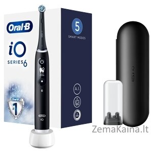 Elektinis dantų šepetėlis Braun Oral-B iO 6, Juodas