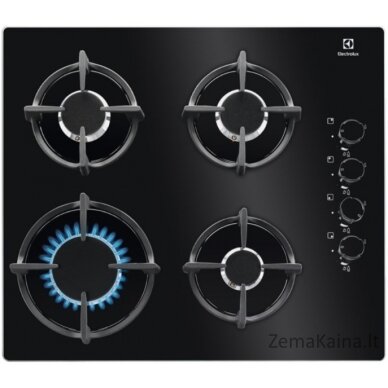 Electrolux EGG6407K Juoda Įmontuoti 59 cm Dujinė 4 zone(s)