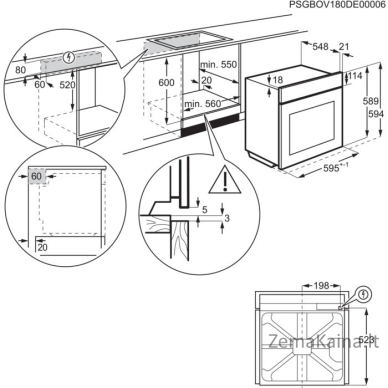 Electrolux EOE7C31Z 72 L A+ Juoda 7