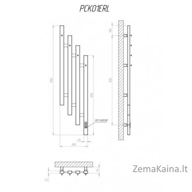 Elektrinis rankšluosčių džiovintuvas Kosser Kaskad 1100x28 ER 2000962931440, su laikmačiu 1