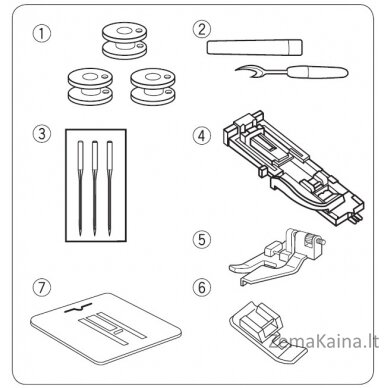 Elektromechaninė siuvimo mašina JANOME 5500 2