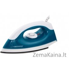 Esperanza TRAVEL IRON SMOOTHER Sauso tipo lygintuvas Nelipnus padas Mėlyna, Balta 1200 W