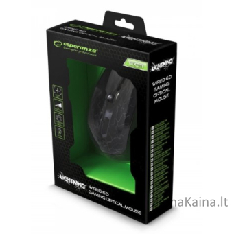 Esperanza EGM211R mouse Right-hand USB Type-A Optical 2400 DPI 3