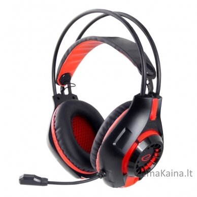 Esperanza EGH420R Headphones with microphone Headband Black, Red