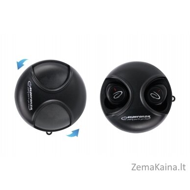 Esperanza EH228K Bluetooth ausinės į ausis TWS Black