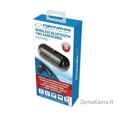 Esperanza EH239K Bluetooth ausinės į ausis TWS Black 3