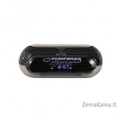 Esperanza EH239K Bluetooth ausinės į ausis TWS Black 1