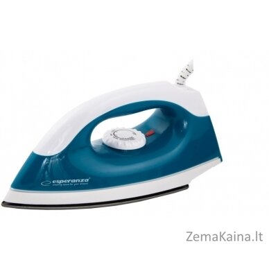 Esperanza TRAVEL IRON SMOOTHER Sauso tipo lygintuvas Nelipnus padas Mėlyna, Balta 1200 W