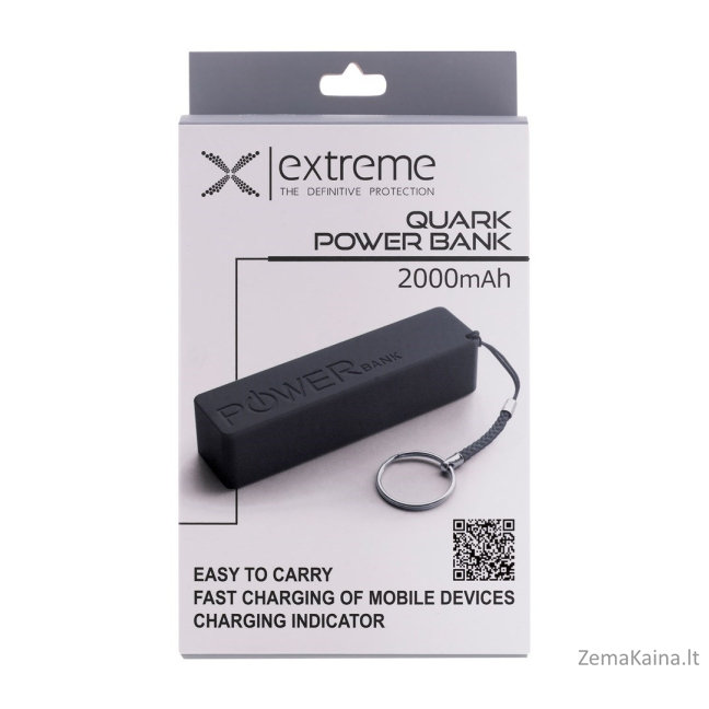 Esperanza EXTREME XMP101K QUARK nešiojamasis įkroviklis 2000 mAh Juoda 7