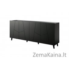 ETNA komoda 200x42x82 juoda matinė