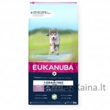 EUKANUBA Grain Free Puppy Large&Giant Lamb - sausas maistas šunims - 12kg