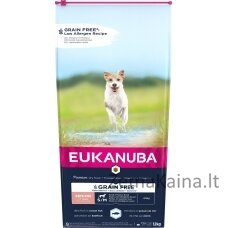 EUKANUBA Grain Free Senior small/medium breed, Ocean fish - sausas maistas šunims - 12 kg