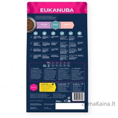 EUKANUBA Adult Chicken  - sausas kačių maistas - 2kg 1