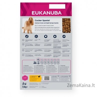 Eukanuba Breed Specific Cocker Spaniel 7,5 kg Adult Viščiukas 2