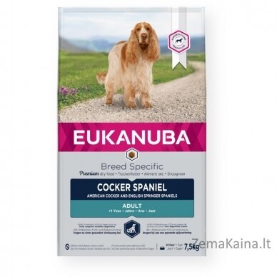 Eukanuba Breed Specific Cocker Spaniel 7,5 kg Adult Viščiukas 1