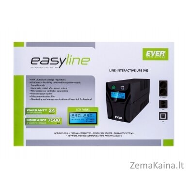 Ever EASYLINE 650 AVR USB „Line-Interactive“ 0,65 kVA 360 W 10