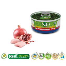 FARMINA N&D CAT PRIME CHICKEN&POMEGRANATE KITTEN 70g
